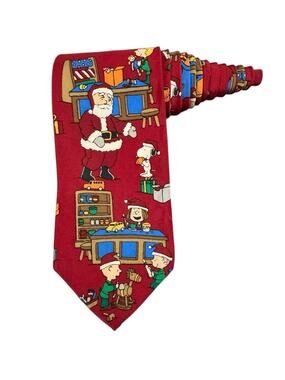 Peanuts Dear Santa Can You Send me Your Catalog Snoopy Christmas Necktie